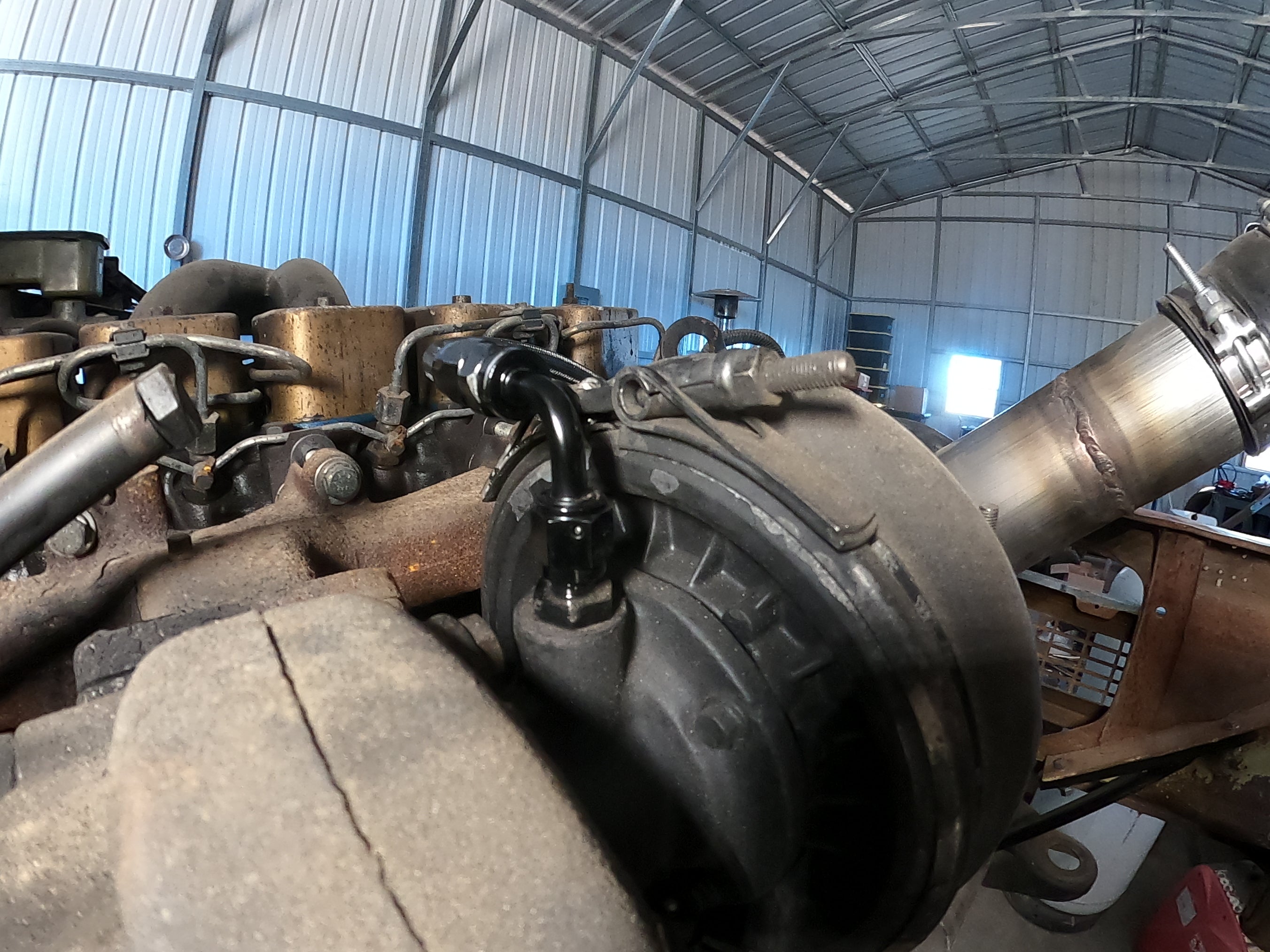1994-2002 Cummins turbo oil feed line