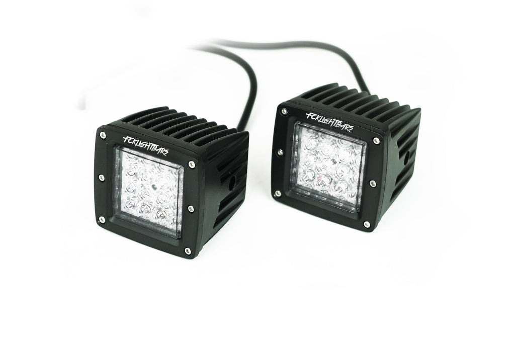 FCKLightBars Dual Purpose Chase Pods AMBER/WHITE [SOLD AS PAIR]